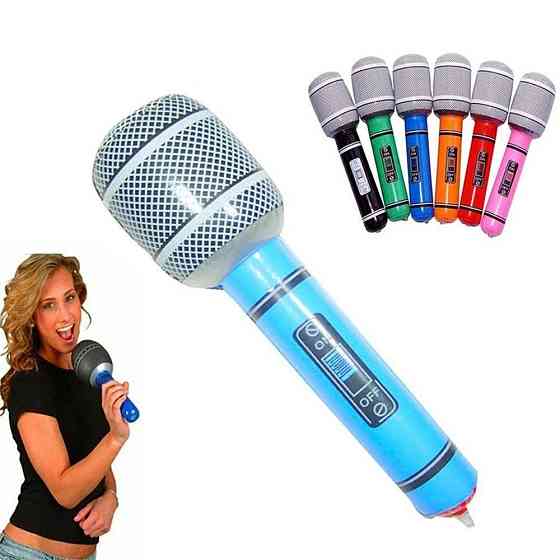 Мікрофон надувний, 45х16 см, ПВХ Ровно