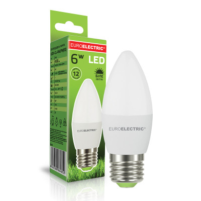 Лампочка EUROELECTRIC LED CL 6W 490Lm E27 4000K (LED-CL-06274(EE)) Винница - изображение 2