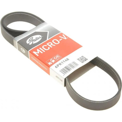Поликлиновый ремень Gates 6PK1148 Винница - изображение 1