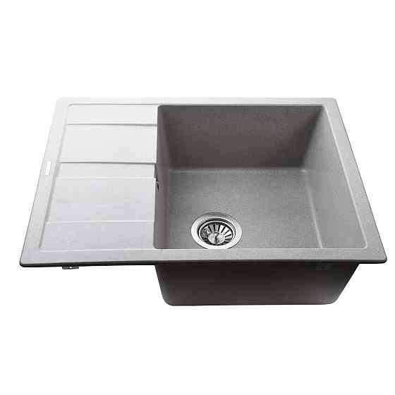 Гранитная мойка Globus Lux ONE серый камень 650x500мм-А0005 (000022390) Киев