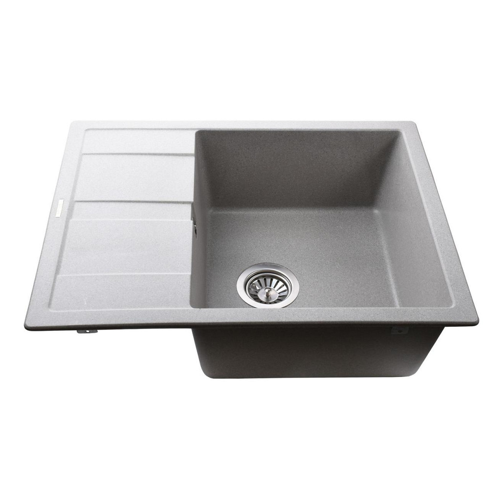 Гранитная мойка Globus Lux ONE серый камень 650x500мм-А0005 (000022390) Киев - изображение 2