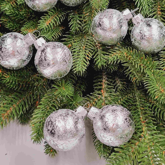 Ялинкова куля Ретро Сніг d6см КС Житомир - фото 2