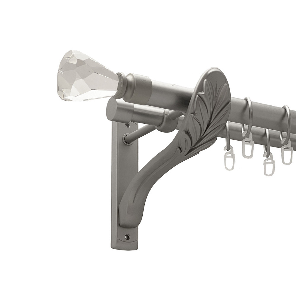 Карниз Orvit Лучетта металевий дворядний ретро Сатин 25\19 мм 300 см (00-00011302) Львов - изображение 1