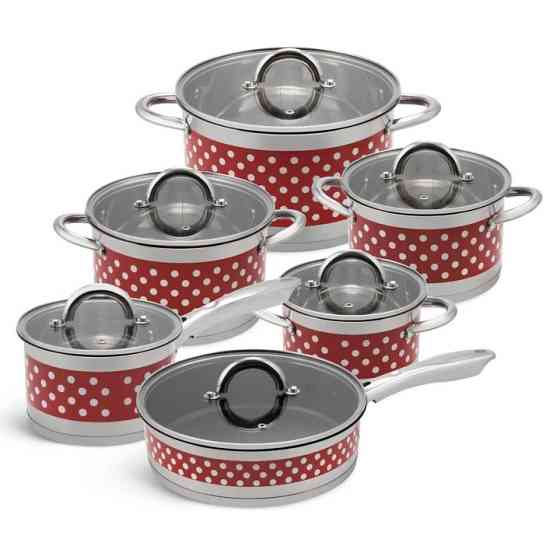 Набір каструль якісних з кришками, Набір каструль для приготування з кришками Збірний EY-81 Івано-Франківськ
