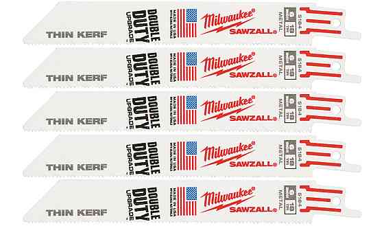 Полотно для шабельних пил THIN KERF MILWAUKEE, 150х1,4мм, (5шт), (метал) Одесса