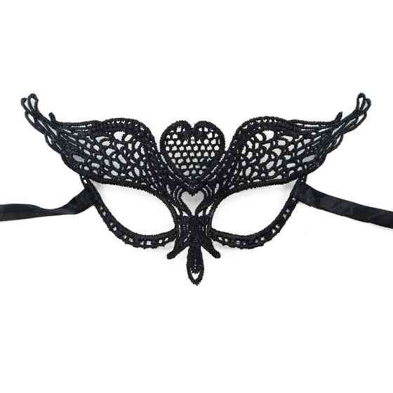 Маска карнавал із мережива one size чорний Київ