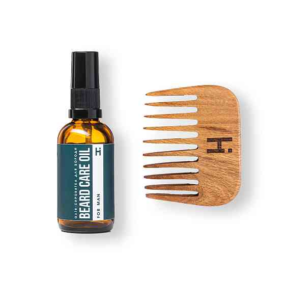 Чоловічий набір для догляду за бородою Beard Сare for Man Hillary Київ