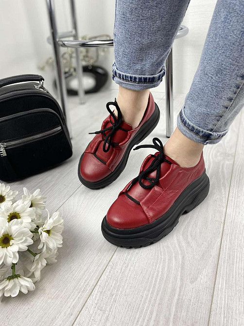 TWO STEPS Туфлі жіночі TWO STEPS 1603 червоні (весна-осінь, шкіра натуральна) (3379) лише 37р. Коломия - фото 4