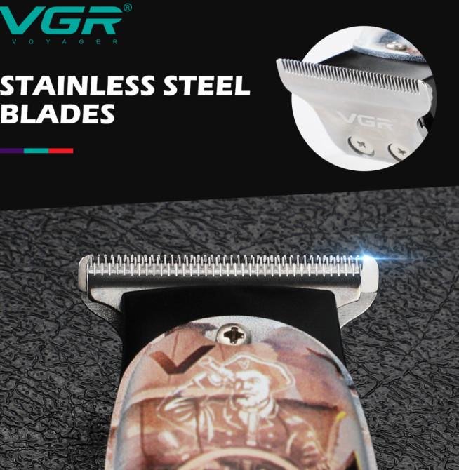 Триммер бороды и усов VGR V-953 Днепр - изображение 2