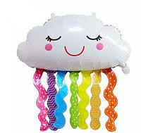 Фольгована куля 78х73 см Хмарка з веселкою (54) в пакованні (1 пачка) Харків - фото 1