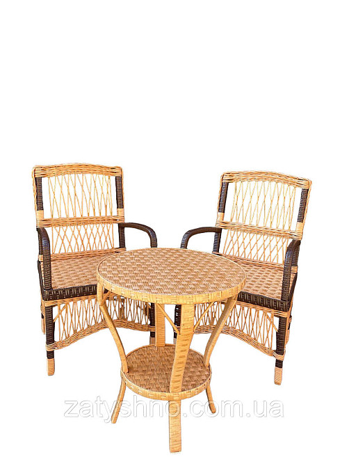 Меблі плетені зі стільцями Київ - фото 9