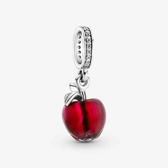 Серебряный шарм для браслетов Пандора Murano Glass Red Apple DangleMasterSem Киев