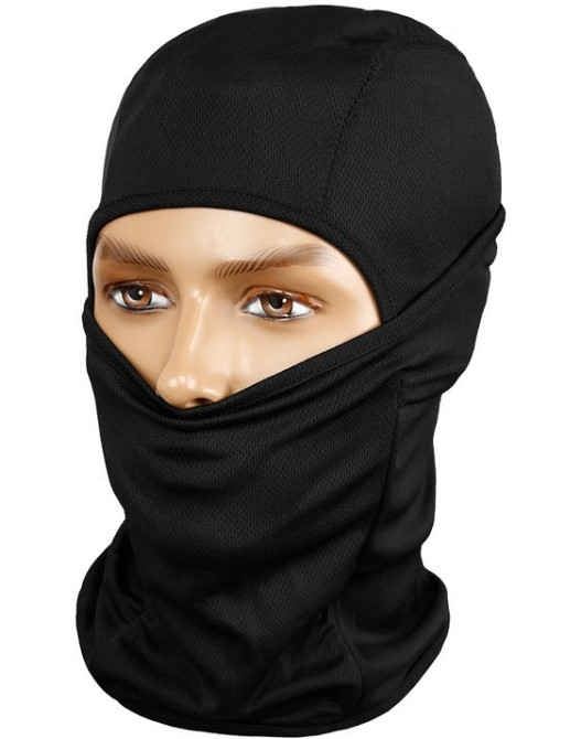 Універсальна Балаклава багатофункціональна термоактивна 1 отвір Mil-Tec від Sturm (12110102) Black Нововолинськ - фото 3