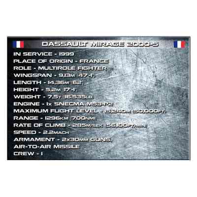 Конструктор Cobi Самолет Mirage 2000-5, 400 деталей (COBI-5801) Винница