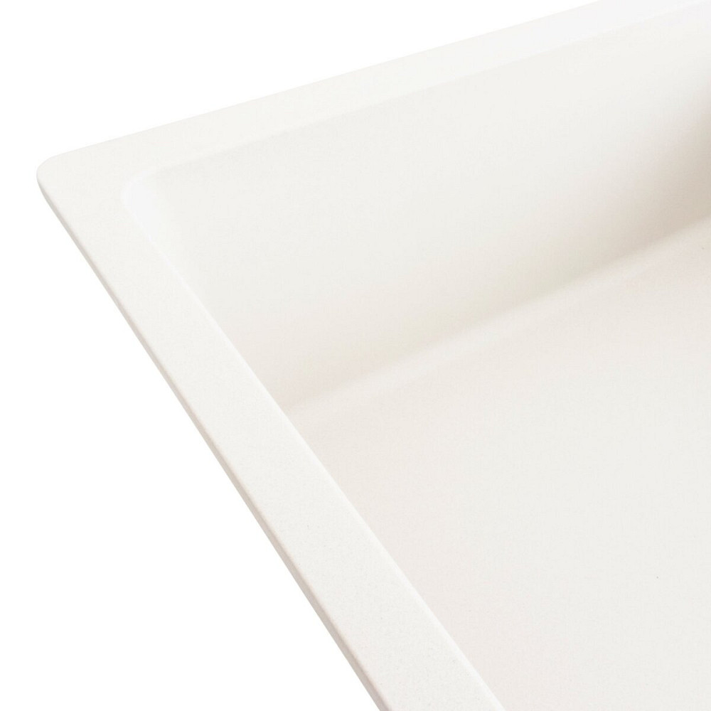 Гранітна мийка для кухні VALESO ROMA 7850 матова Білосніжна Коломия - фото 3