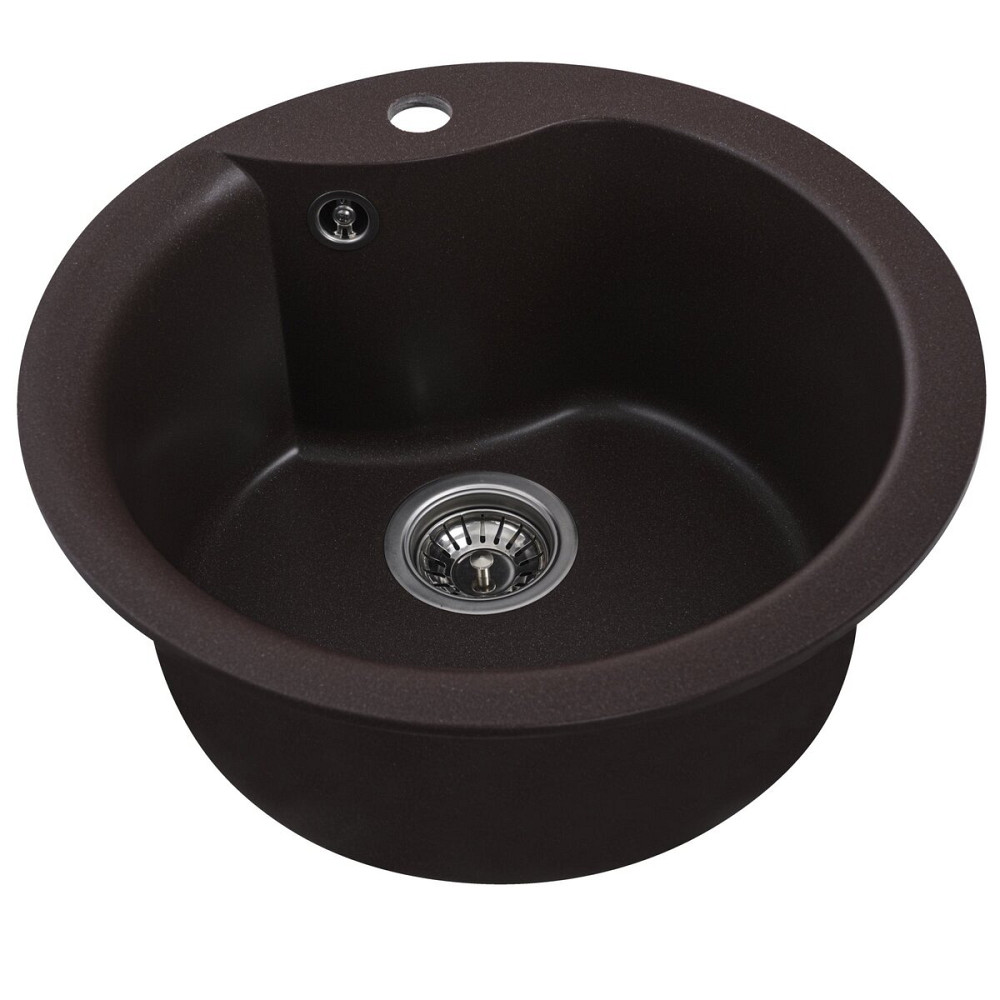 PLATINUM Гранітна мийка для кухні Platinum 480 TURAS матова Мокко Київ - фото 3