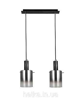 Подвесной светильник G 07459/2L матовый чёрный серебристый хром Киев