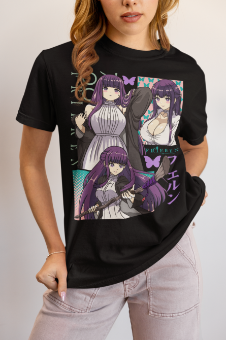 Футболка аниме Ферн Старк Аниме Гифтс оверсайз (S/M/L) Черний AnimeJ0665 Днепр - изображение 4