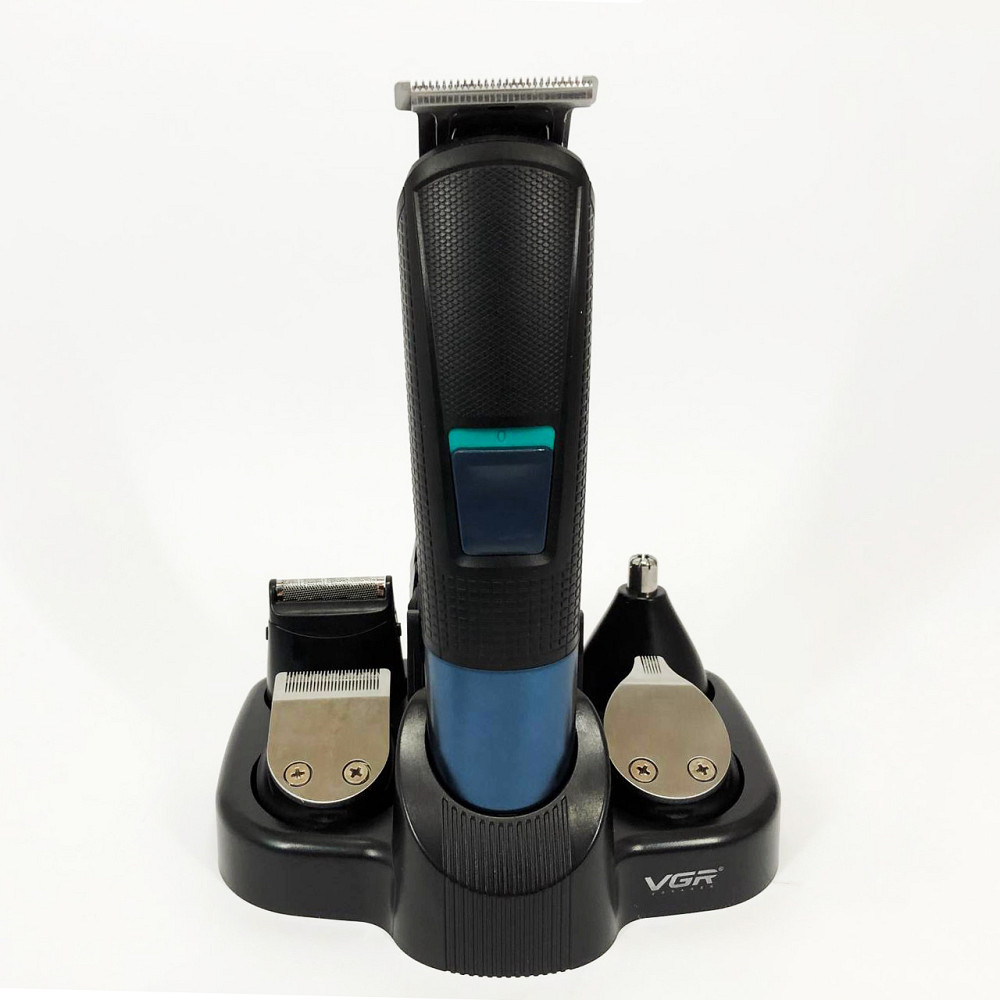 Чоловічий набір для стрижки волосся акумуляторний VGR V-108, Машинка для стрижки голови SK-74 Львів - фото 6
