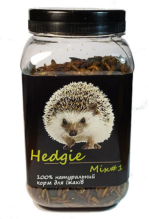 Корм натуральний для декоративних їжаків Hedgie Mix#1 тм Буся 600 мл/200г Зміїв - фото 1