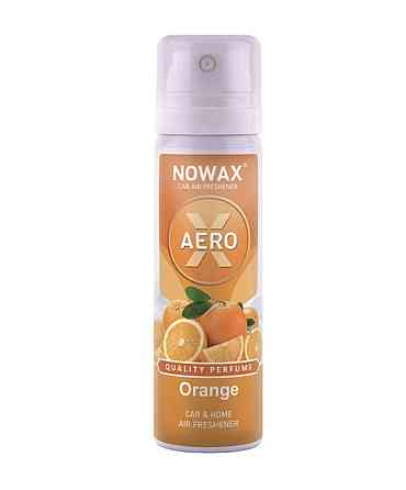 Ароматизатор  Novax X Aero 75 мл аерозольний освіжувач повітря Orange Смела