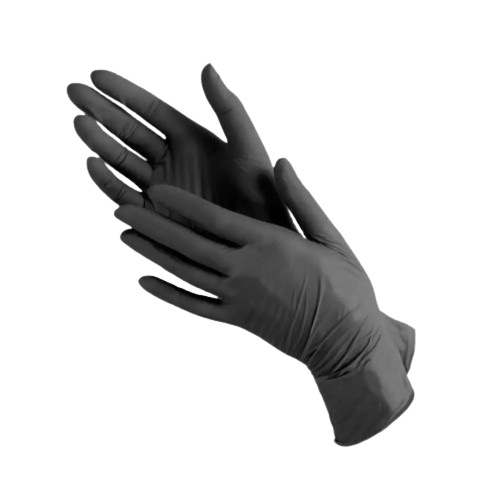 Рукавички GB100S вініл/нітрил р.7(S) чорний Мустанг Житомир