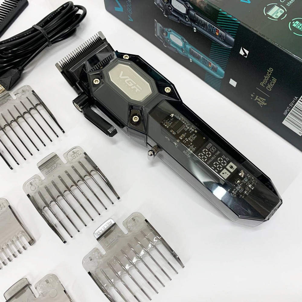 Професійна машинка для стрижки волосся VGR, Професійна машинка для стрижки волосся з насадками RJ-33 Івано-Франківськ - фото 3