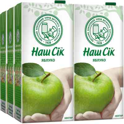 Сік Наш Сік Яблучний 1.93 л (4820003689370) Вінниця