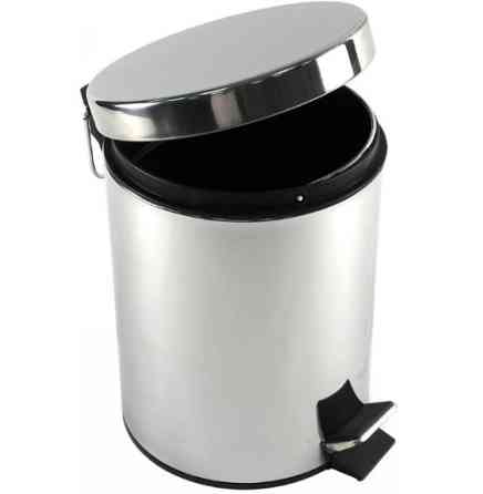 Ведро для мусора Gedy Argenta 3л с педалью (2609-13) Хром Киев