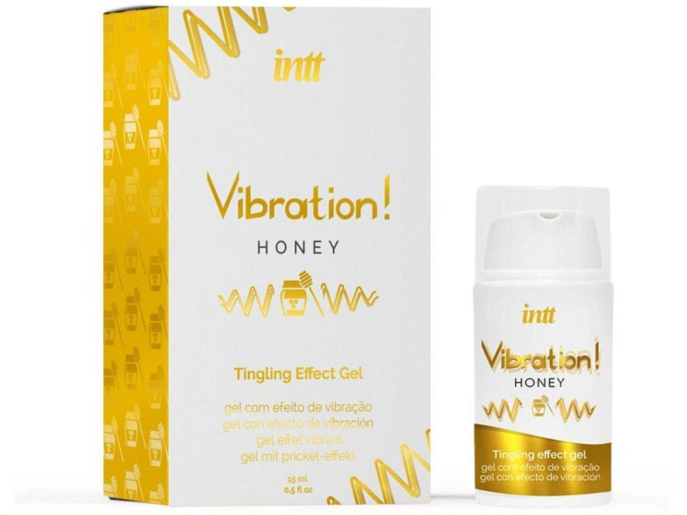 Рідкий вібратор Intt Vibration Honey (15 мл), густий гель, дуже смачний, діє до 30 хвилин Sex Aura Київ - фото 1