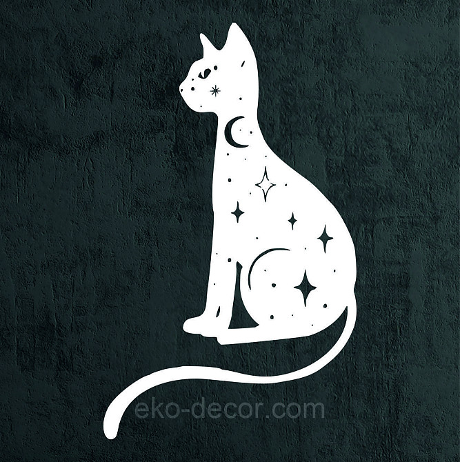 Декоративне настінне 3D Панно «Кіт» Декор на стіну з об'ємом Київ - фото 9