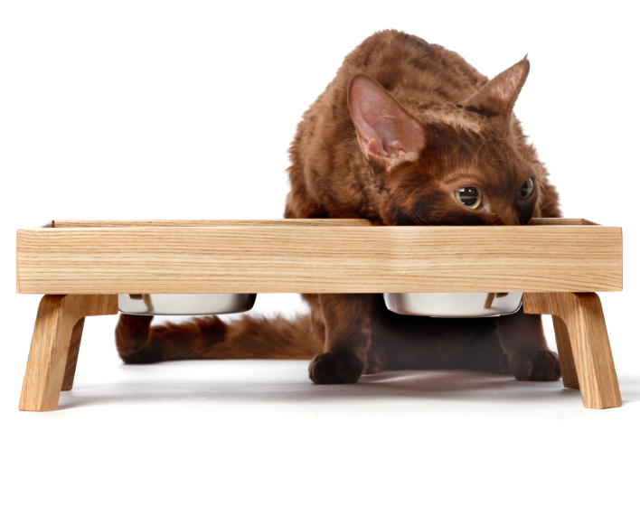 Подставка под миски для кошек 