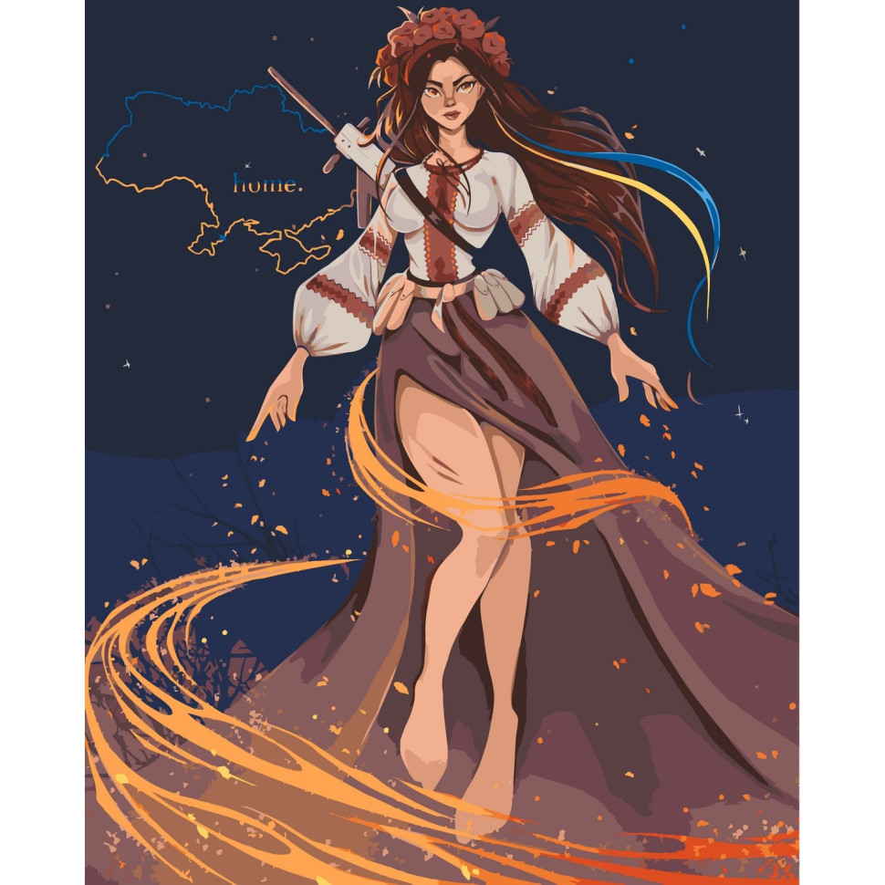 Картина за номерами "Незламна" ©LIEN_ILLUSTRATION 10076-AC 40х50 см Вінниця - фото 1