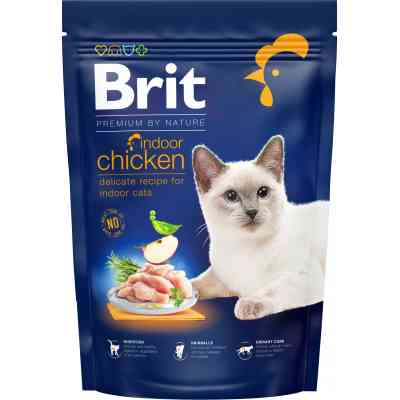 Сухой корм для кошек Brit Premium by Nature Cat Indoor 800 г (8595602553068) Винница