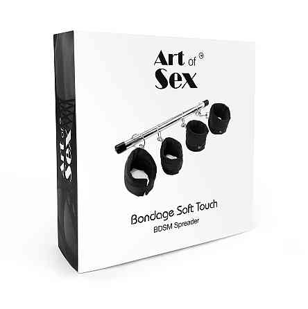 Колодка-розпірка для рук та ніг Art of Sex – Bondage Soft Touch BDSM Spreader, чорний Sex Aura Київ