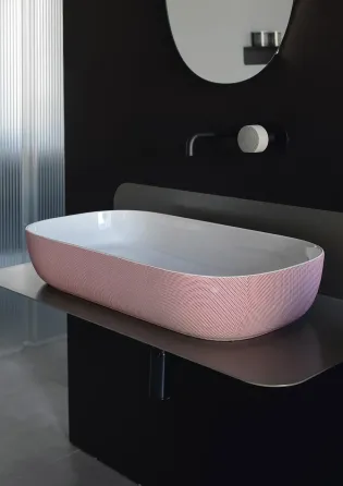 Раковина  Scarabeo Glam 56x39Cm Różowa 1804SER Киев