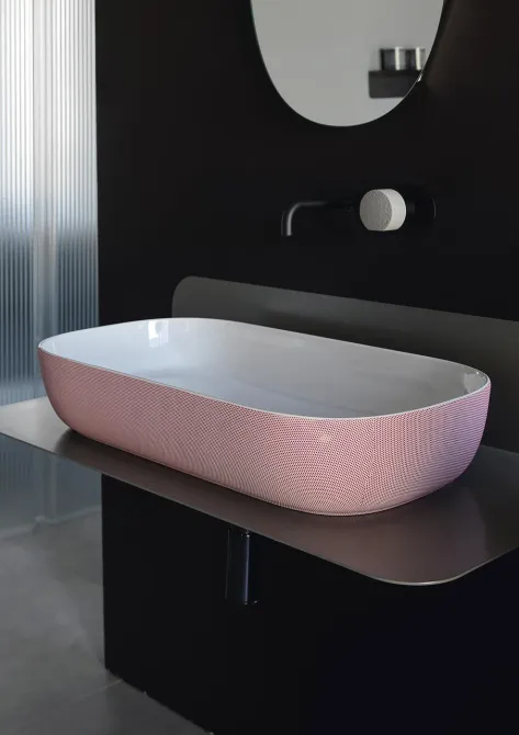 Раковина  Scarabeo Glam 56x39Cm Różowa 1804SER Киев - изображение 1