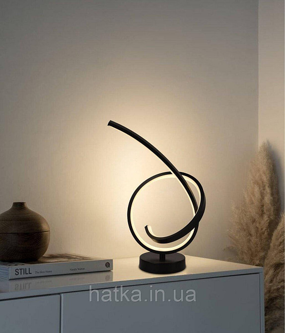 Настільний світлодіодний світильник TD2002, Чорний Київ - фото 2