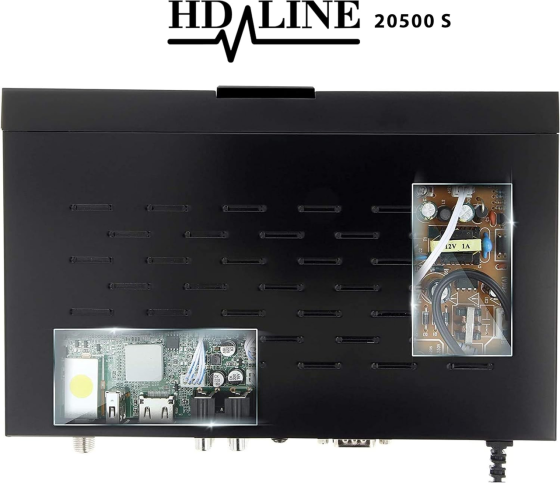 Супутниковий HD-ресивер HD-Line Echosat 20500 S: Full HD 1080p, HDMI, 2xUSB, DVB-S2, тюнер для Astra, Hotbird, Türksat Київ