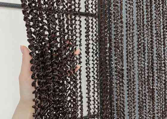 Шторы-нити спираль с люрексом Венге 300х300см 1 шт (61-070) Киев