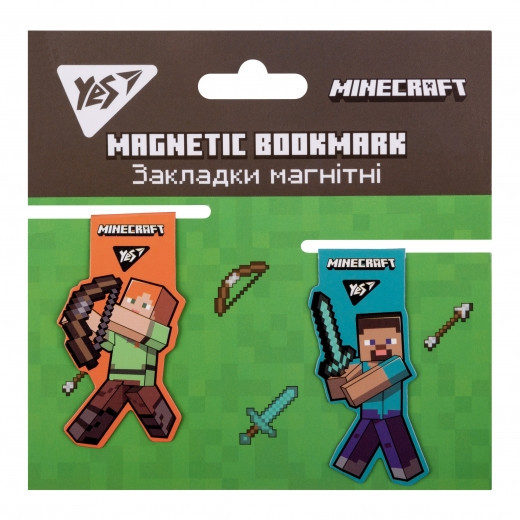 Закладки магнітні для книг 2 шт. "Yes" Minecraft, 707827, шт Київ - фото 1