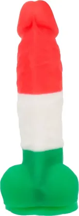 Кольоровий фалоімітатор ADDICTION - LEONARDO - 7 "- 3 COLOURS, 17,8 см, силікон, вібропуля в подарун Львів