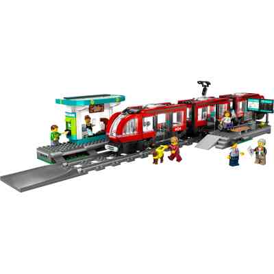 Конструктор LEGO City Трамвай і вокзал у центрі міста 811 деталей (60423) Вінниця