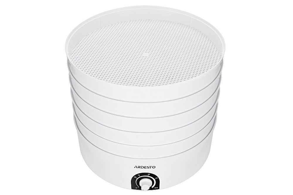 Сушарка для продуктів ARDESTO FDB-5385, 520Вт, піддонів -5x4см, діаметр-38,5см, макс-70°С, рег.темп, пластик , білий Київ - фото 9