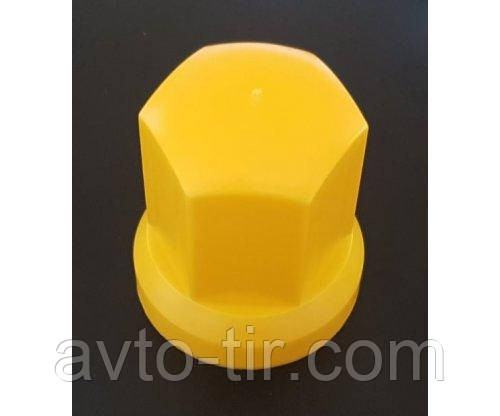 Ковпачок пластиковий на гайку 33 мм жовтий високий Луцк - изображение 1