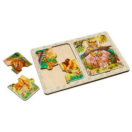 Деревянный пазл-вкладыш 