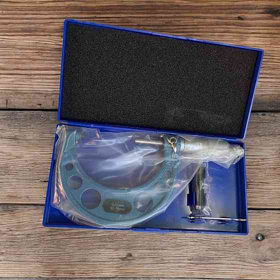 Мікрометр гладкий МК50-75 мм — прецизійний вимірювальний інструмент для точних зовнішніх вимірів металу Харків