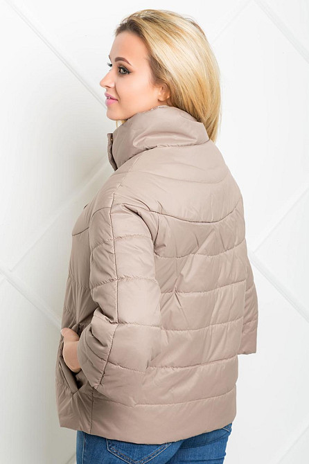 СТИЛЬНАЯ ДЕМИСЕЗОННАЯ ЖЕНСКАЯ КУРТКА GOTTI  С ОТСТЕЖНЫМ РУКАВОМ  3/4. РАМЕР  42-48. Киев - изображение 6