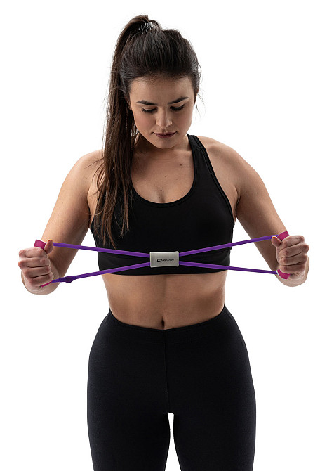 Еспандер гумовий з ручками Hop-Sport HS-L042YG фіолетовий Киев - изображение 6