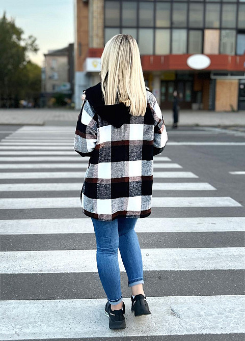 Рубашка-куртка с капюшоном Ultra батал 50-52, Шоколадный Киев - изображение 4